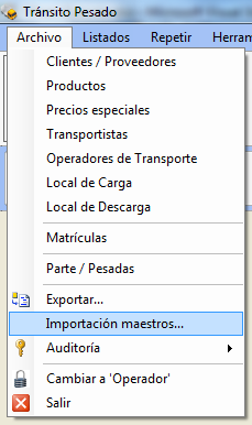 importacion maestros